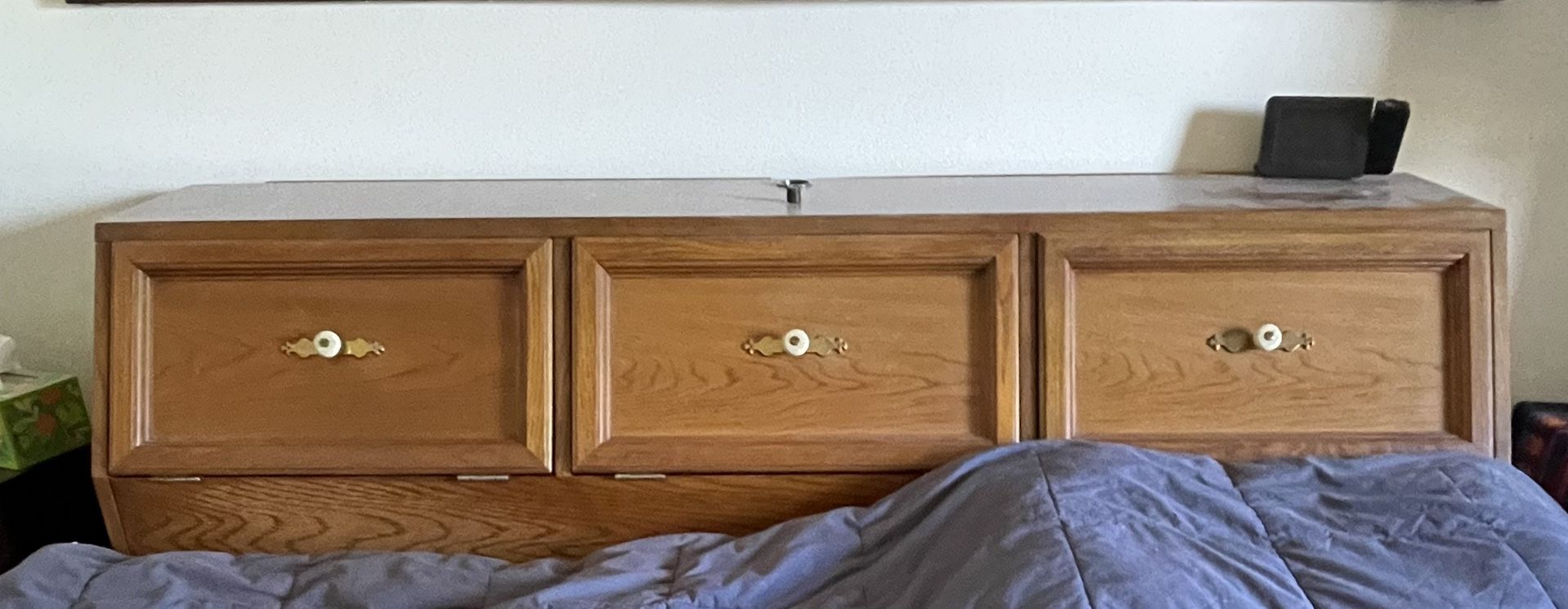 Queen Headboard Solid Oak