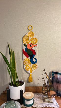 Seahorse vintage art