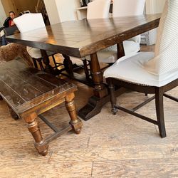 Wood Dining Set 6 Piece