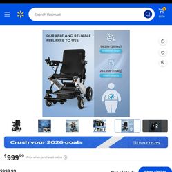 New electric wheelchair, out of the box, for small cars.
