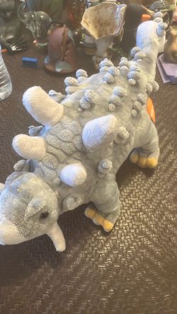 Wild Republic NICE GRAY ANKYLOSAURUS DINOSAUR 12" Plush