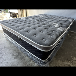 Full Size Oasis Thermal Comfort Europillowtop Mattress And Boxspring