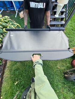 Black Retractable Cargo Cover Trunk Shade