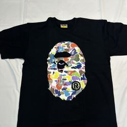 BAPE BIG APE MULTI CAMO TEE *****SIZE LARGE AND XL AVAILABLE *****