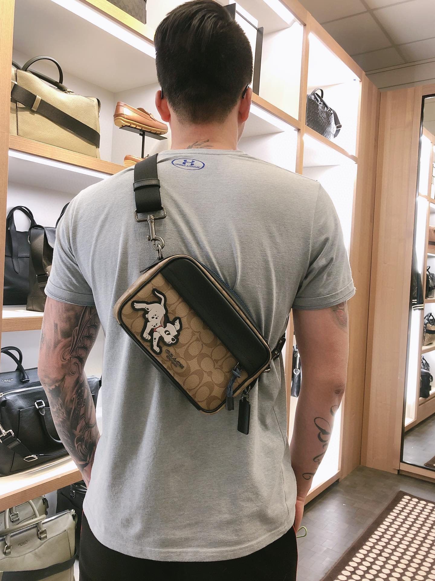 Disney X Coach Graham Crossbody In Signature Canvas With Dalmatian