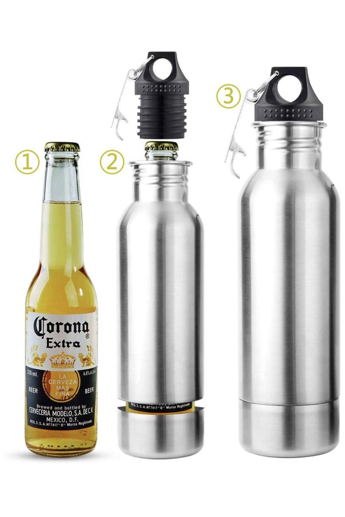 Brand-new!!! Beer Bottle Insulator Stainless Steel beer bottle cooler Standard 2.0 Thermocoolers to Keep Your Beer Colder