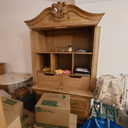Large armoire with cabinet doors