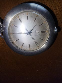 Eterna-Matic Stainless Steel Pocket Watch