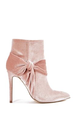 Brand New In Box - Pink Velvet Bootie