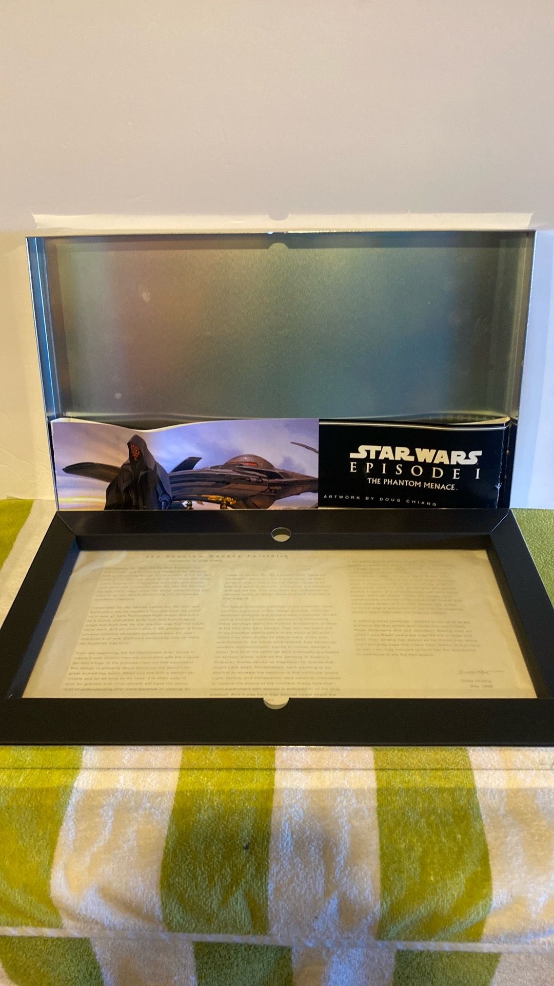 Star Wars The Phantom Menace Lithograph Artwork Darth Maul