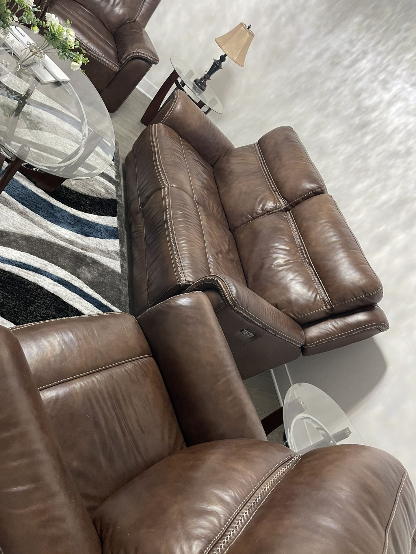 Original Leather Sofa Set