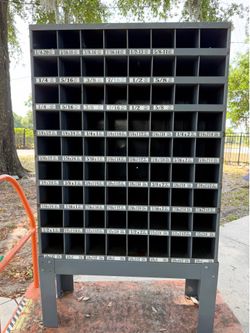 72 compartment small items garage organizer