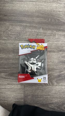 Pokémon 25th Anniversary Silver Pikachu Figure