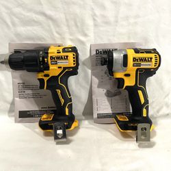 brand New Dewalt 20V Brushless Impact Driver & 20 V Brushless Hammer Drill. Total Retail I Bought Separately $275. Tools only.