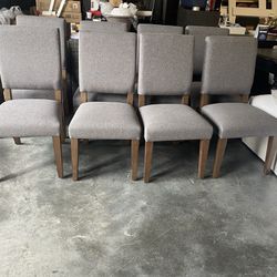 Brand New Set Of 8 Upholstered Dining Chairs 