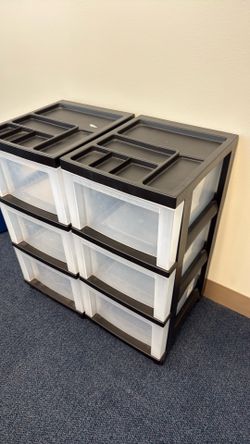 Plastic Drawer Storage Carts