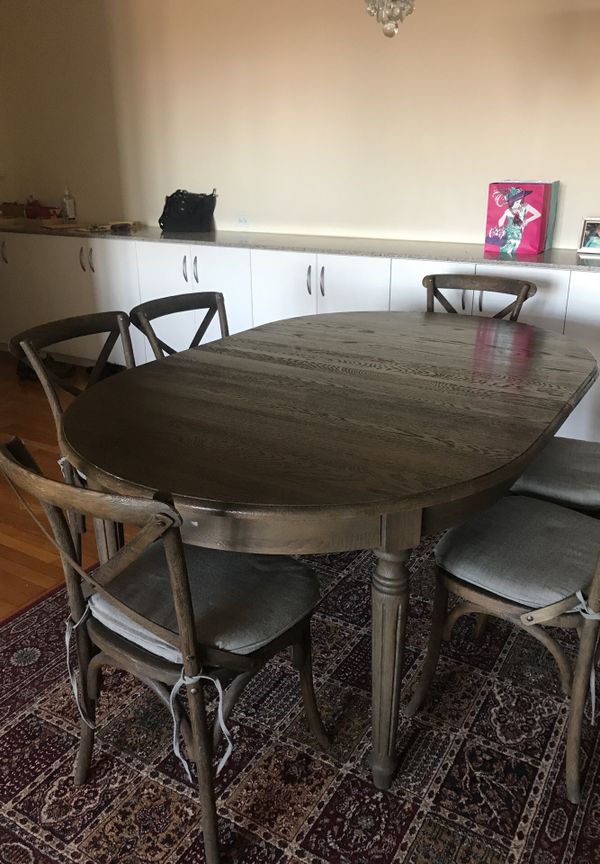 Restoration Hardware Vintage French Fluted Leg Dining Table For Restoration Hardware Vintage French Fluted Leg Dining Table For In Brooklyn Ny Offerup