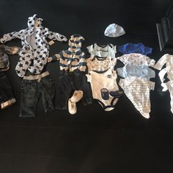 Baby Boys Outfit Lot Sz 3-6mo