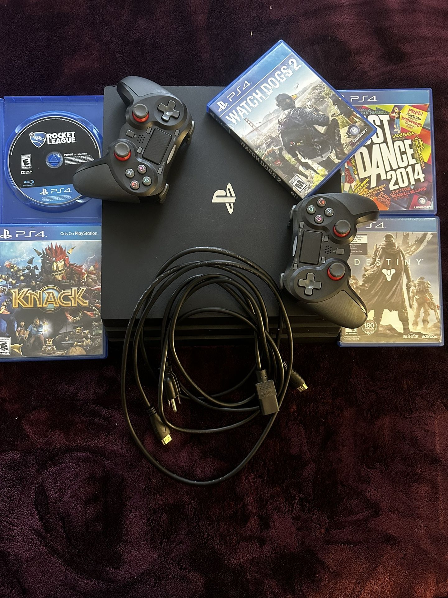 Ps4 Pro. Games And Controllers 