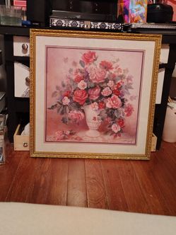 Home interior floral picture