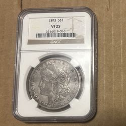 1893 VF25 Morgan Dollar