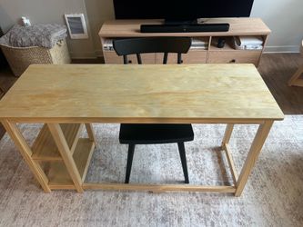 Plank and Beam Desk and Chair