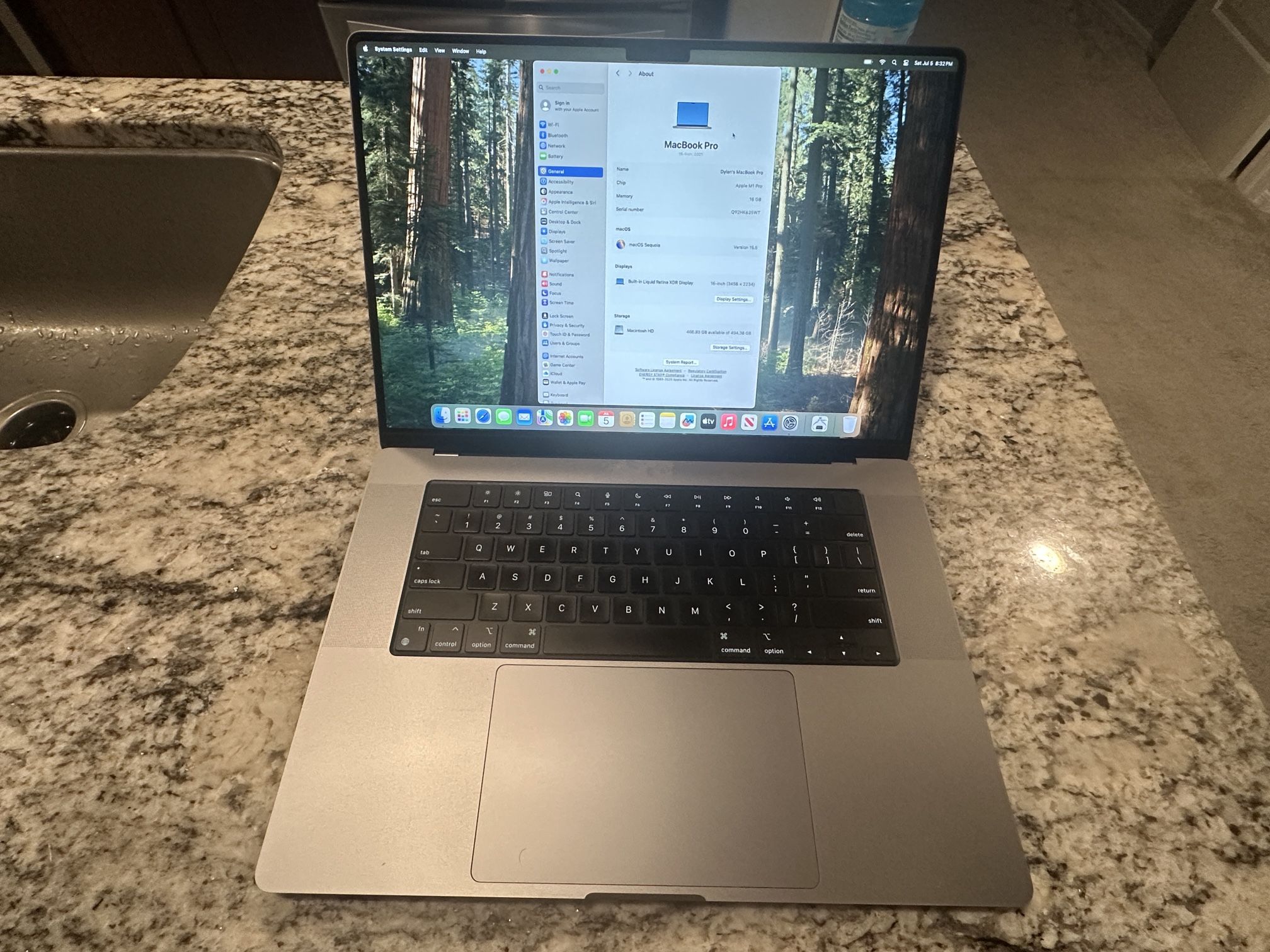 16” MacBook Pro M1 Pro 16gb RAM 500GB SSD