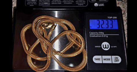 22k Solid Gold Chain 32.33 Grams