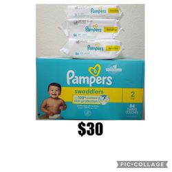 Pampers Size 2 And Wipes