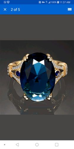 Beautiful gold plated silver s925 ring size 8