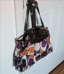 Coach Ashley Sateen Shoulder/Tote Bag, used once- Like New