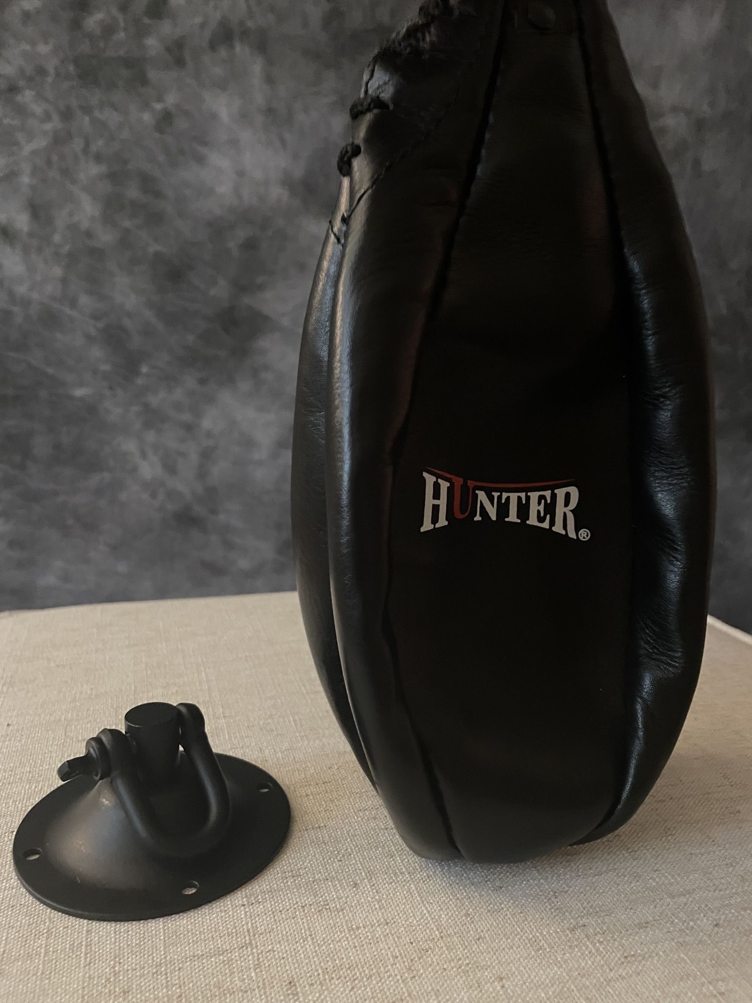 Leather Boxing Speed Bag w/ Hanging Swivel 