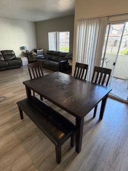 Dining Table Set with Bench