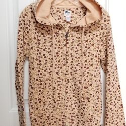 LUCKY BRAND 🍀Burgundy Floral Pattern Small Like New! 