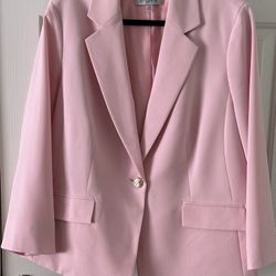 Plus Size Notch Collar Blazer. Size 16W.