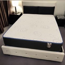 Full Size Mattress 10 Inches Thick Also Available in Twin, Queen, King Same Day Delivery 🚚 New From Factory With its Plastic