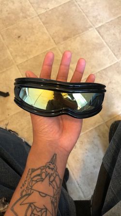 Ray-Ban x A$AP Rocky Ultra Wrap 001 Sunglasses Black chrome Mirror RB4943-