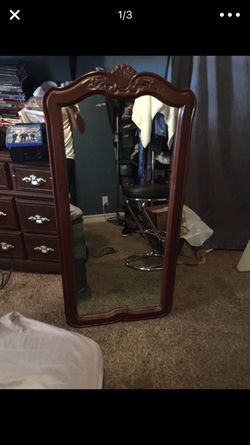 Very nice wood frame mirror