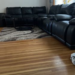 Recliner Sofa Set With Table 