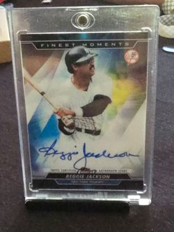 Reggie Jackson Topps Finest Moments Autograph Card