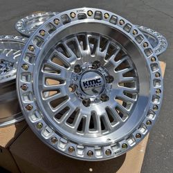 17x8.5 0mm KMC Aztec wheels Tacoma 4Runner Tundra Sequoia Silverado Sierra Tahoe Suburban 6x5.5 Rim