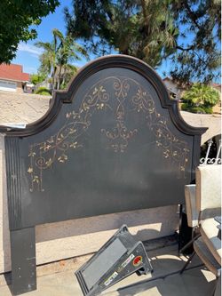 Wood bed headboard (queen size)
