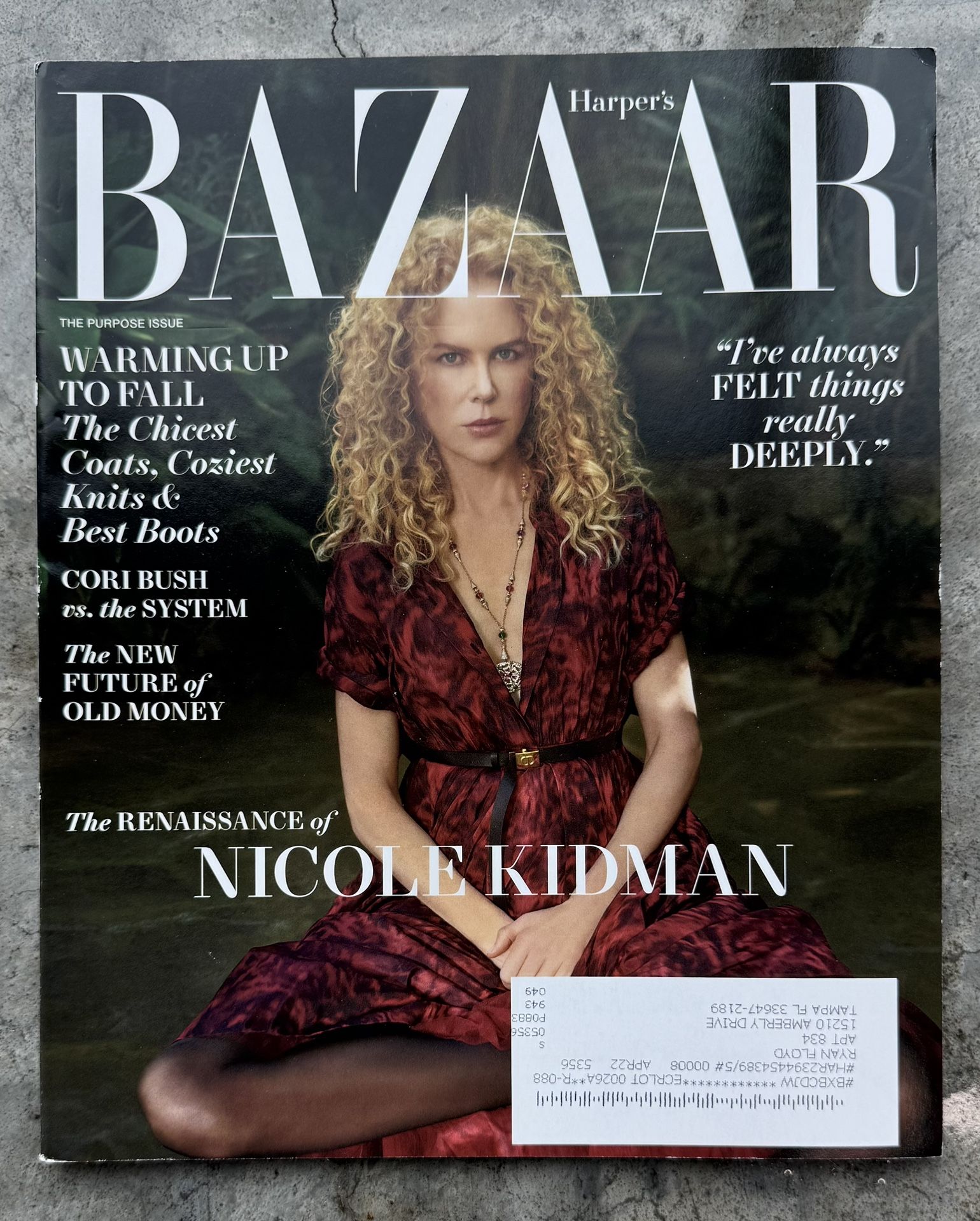 Harpers Bazaar Magazine October 2021 Nicole Kidman