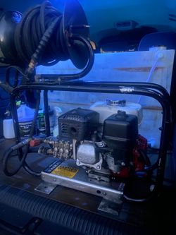Pressure washer detailing setup
