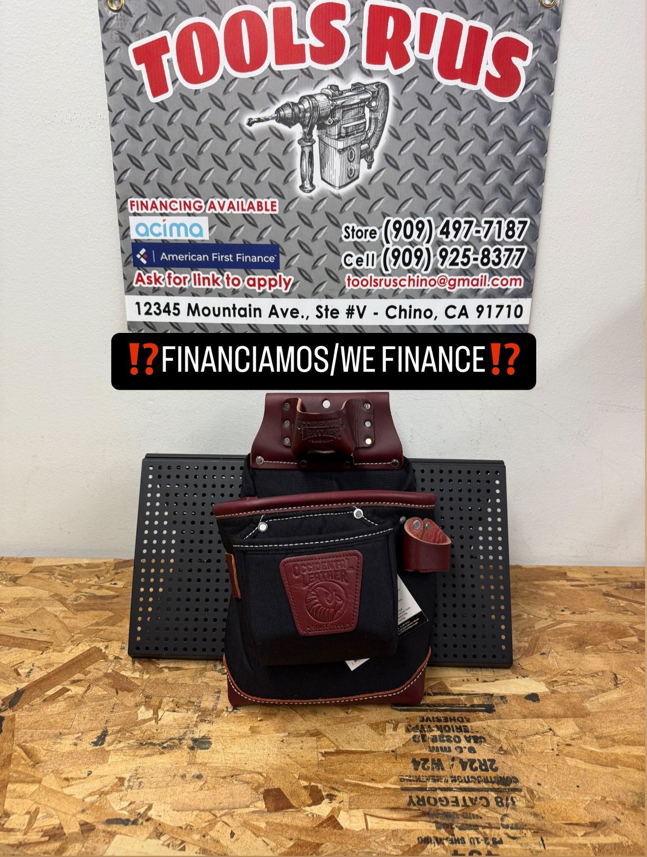 8582 OCCIDENTAL LEATHER Fat Lip Tool Bag**(FINANCIAMOS/WE FINANCE)**