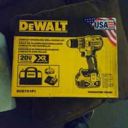 Dewalt Compact Brushless Drill/Driver Kit 20v