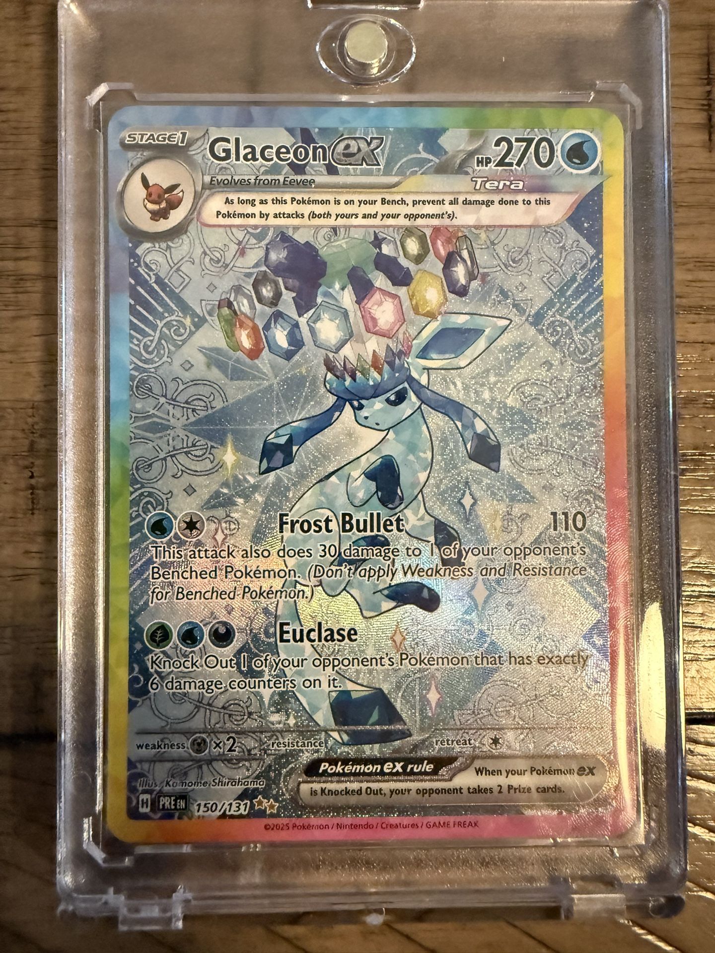 Glaceon Ex SIR 150/131 Prismatic Evolution Pokemon