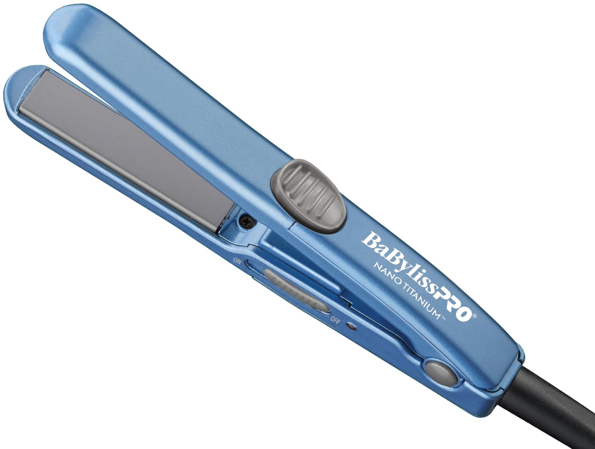 BaBylissPRO Nano Titanium Mini Straightening Iron Blue 0.5 Inch