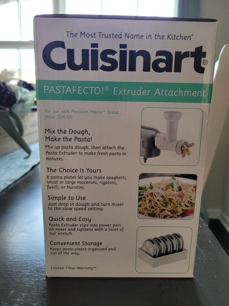 Cuisinart Pasta Maker Attachment for Sale in Swormville, NY - OfferUp