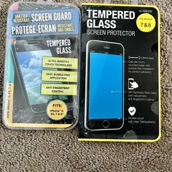 NEW Apple iPhone Tempered Glass Screen Protectors Fits iPhone 6 7 8 